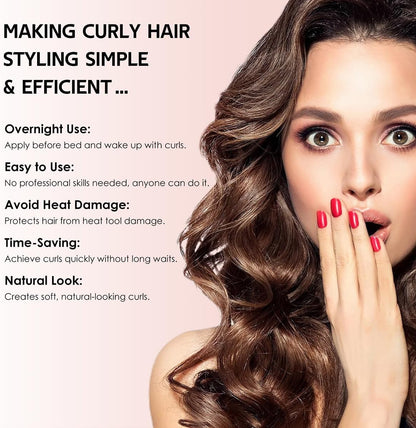 Heatless Curls Rolling Overnight Hair Curlers