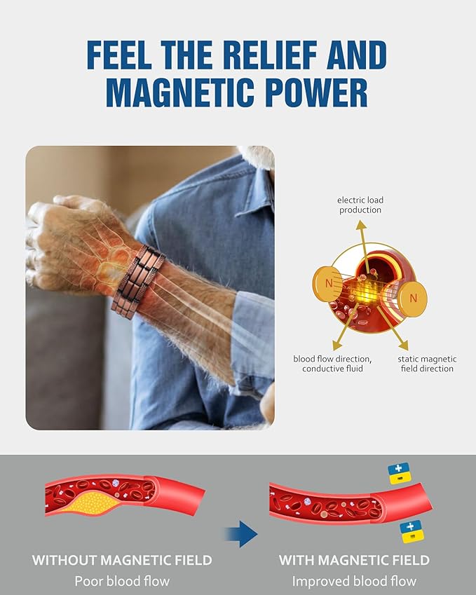 Pure Copper Magnetic Therapy Bracelet