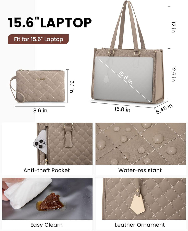 Multi-functional Quilted Shoulder Bag