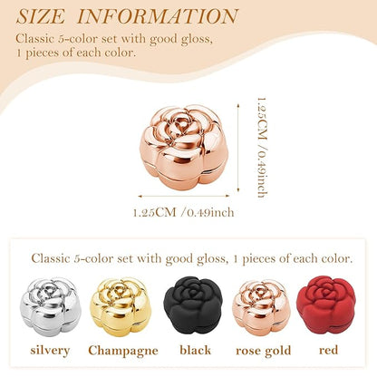 Elegant Flower Magical Magnetic Pin (4 Pairs)