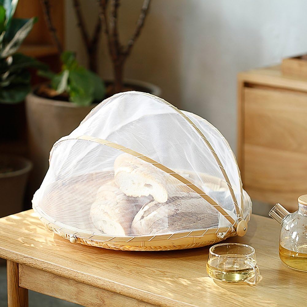 Hand-Woven Bamboo Food Basket