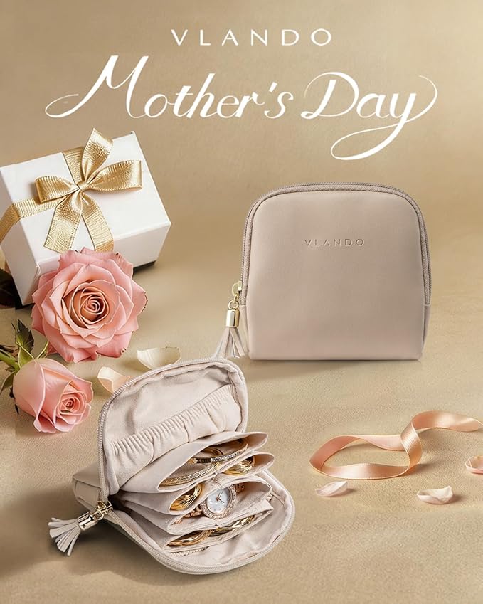 Travel Jewellery Bag – Compact Waterproof PU Leather Jewellery Organizer