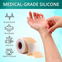 Reusable Medical-Grade Silicone Scar Strips Roll