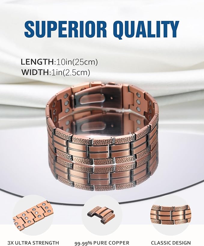 Pure Copper Magnetic Therapy Bracelet