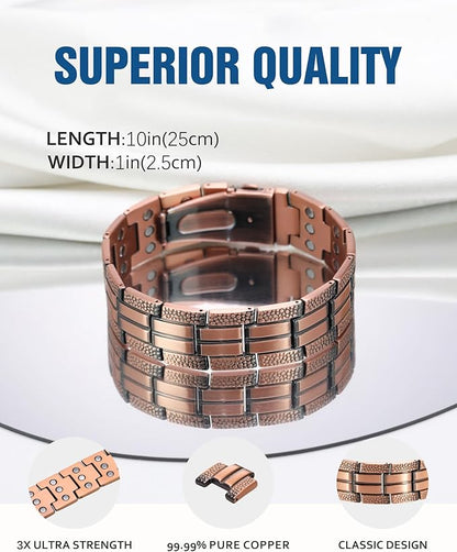 Pure Copper Magnetic Therapy Bracelet