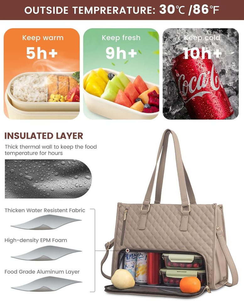 Multi-functional Quilted Shoulder Bag