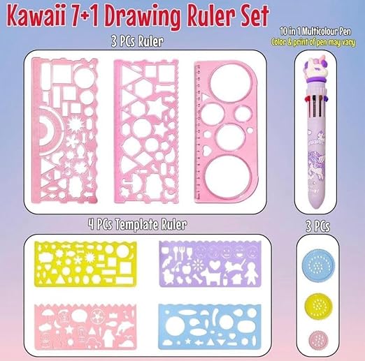 Spirograph Geometric Drawing Ruler Set