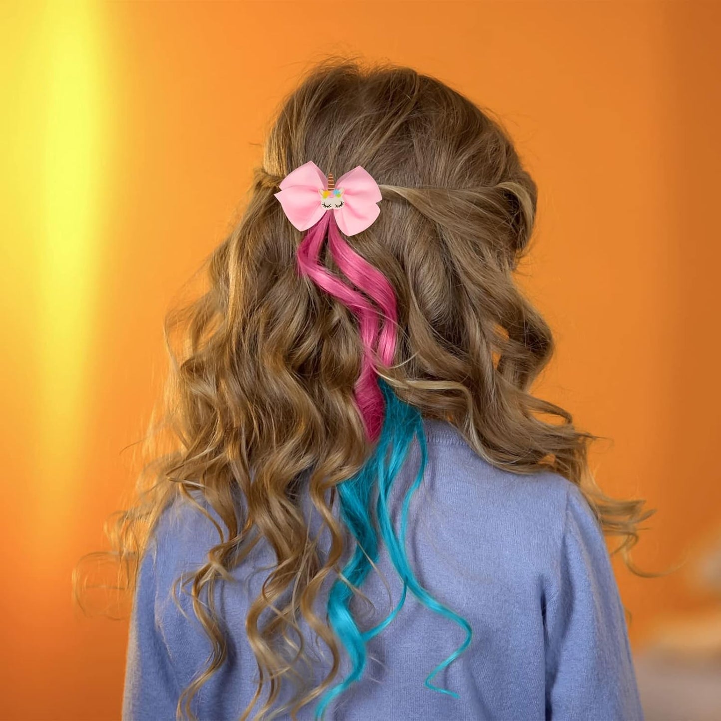 Little World Curly Hair Clips for Girls ( Pair)