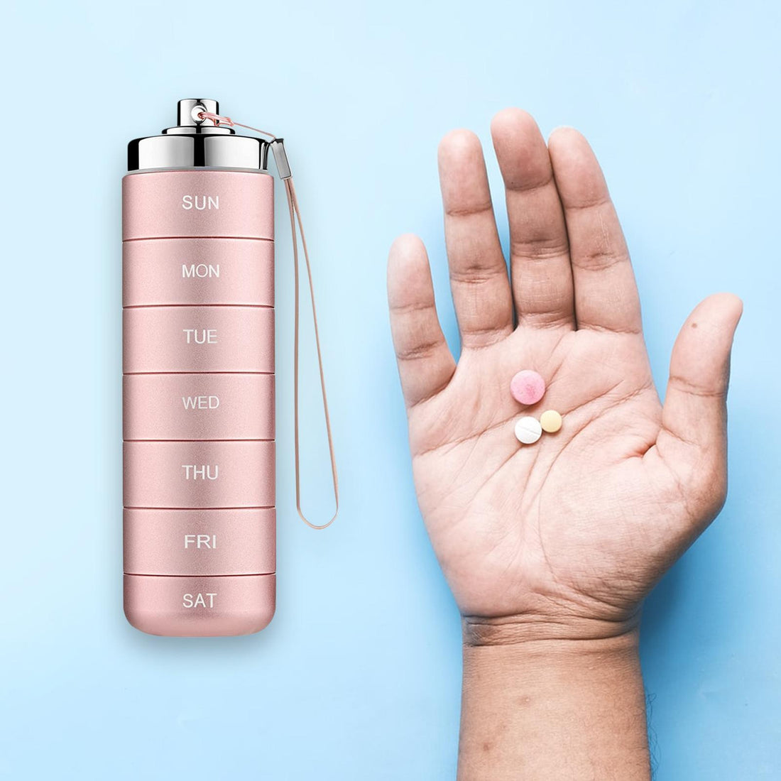 7-Day Pill Case Tablet Organizer