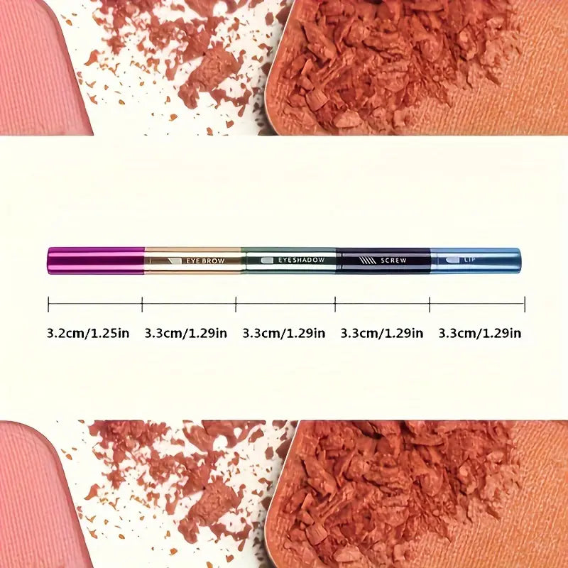 Four-in-One Metal Portable Brush Makeup Tool