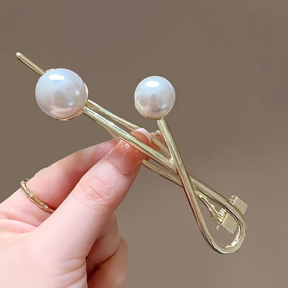 Faux Pearl Decorative Hair Clip