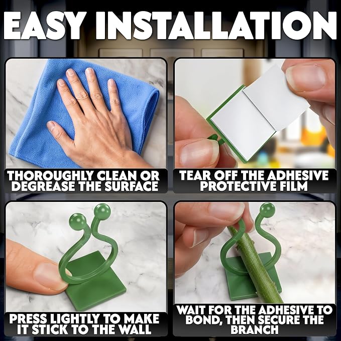 Self-Adhesive Climbing Plant Wall Clips