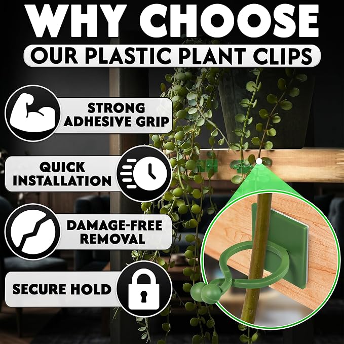 Self-Adhesive Climbing Plant Wall Clips