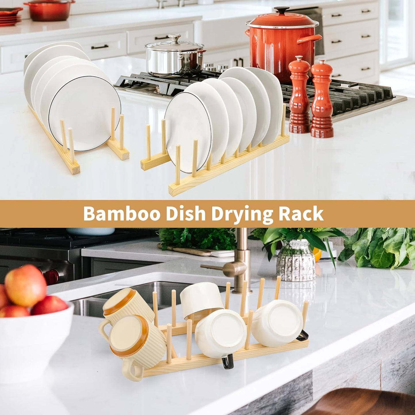 Bamboo Wooden Kitchen Cabinets Stand Rack