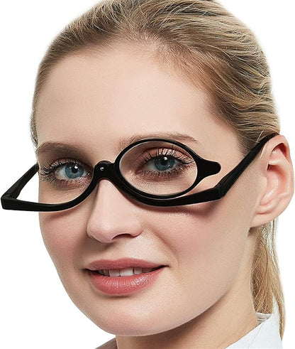 Flip-Down Makeup Reading Glasses