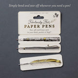 Fabulously Flat Paper Pens (Pack of 6)