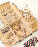 Trendifly Silk Royal Traditional Jewellery Organiser Bag