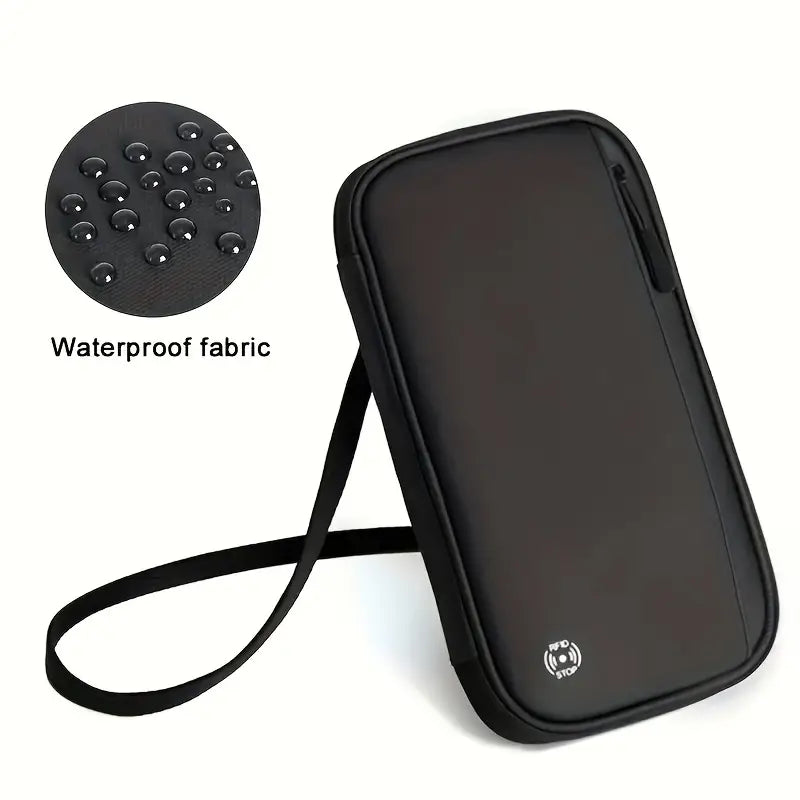 Waterproof Travel Passport Wallet With Adjustable Strap