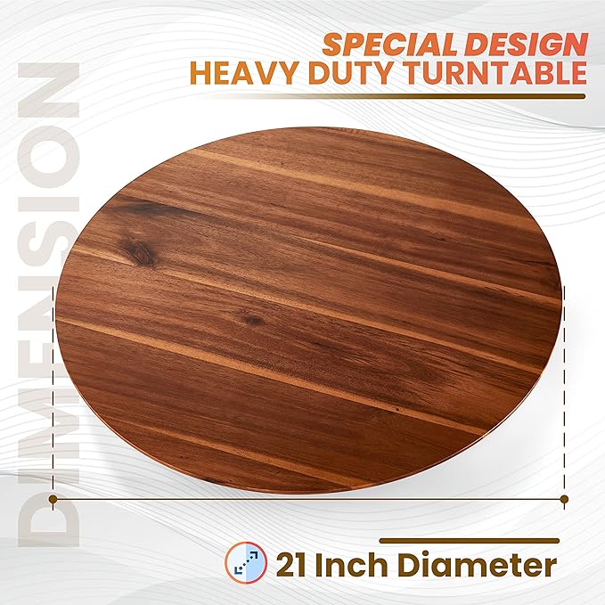 Wooden Turntable Serving Tray