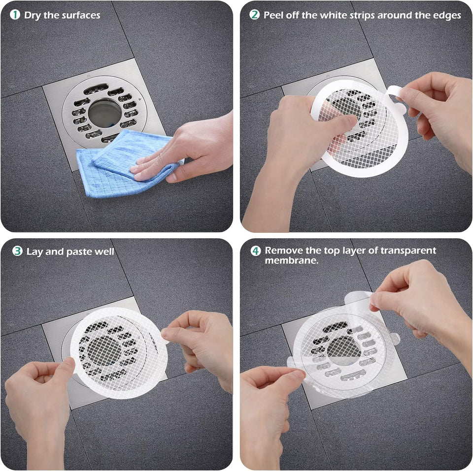 10 Pack Shower Drain Hair Catcher