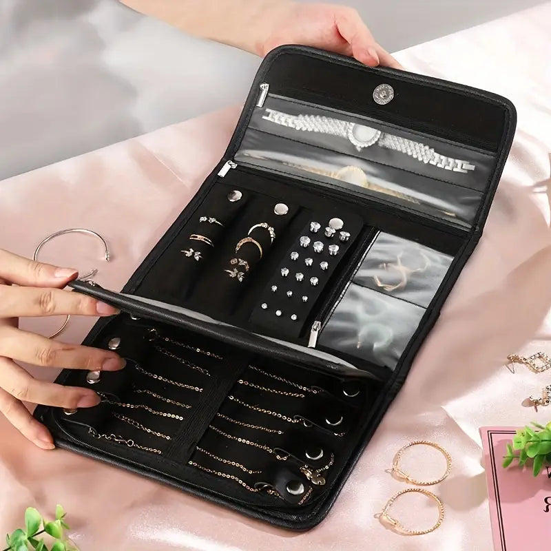 Luxury Foldable Jewelry Storage Pouch