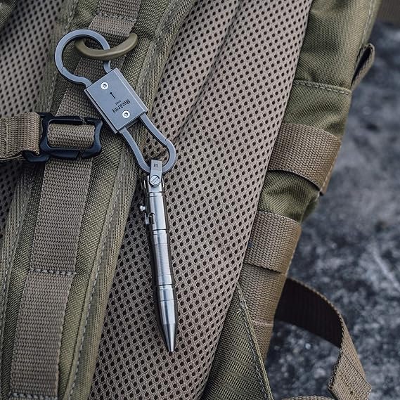 Mini Titanium Bolt Action Tactical Keychain Pen