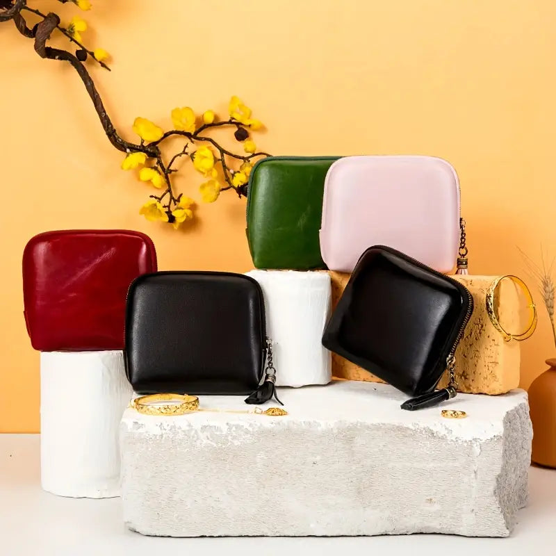 Luxury Leather Jewelry Organizer Pouch
