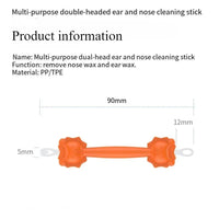 2Pcs Silicone Baby Nose & Ear Cleaner Wax Pickers