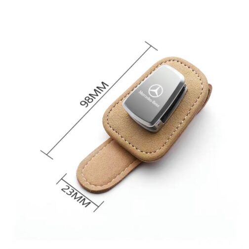 Multifunctional Leather Glasses Clip Case
