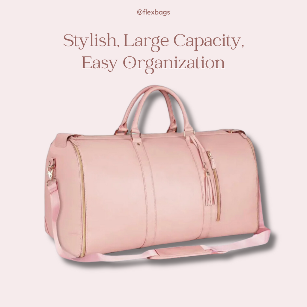 2 in 1 Hanging Business Travel Duffle Suitcase Suit Bag