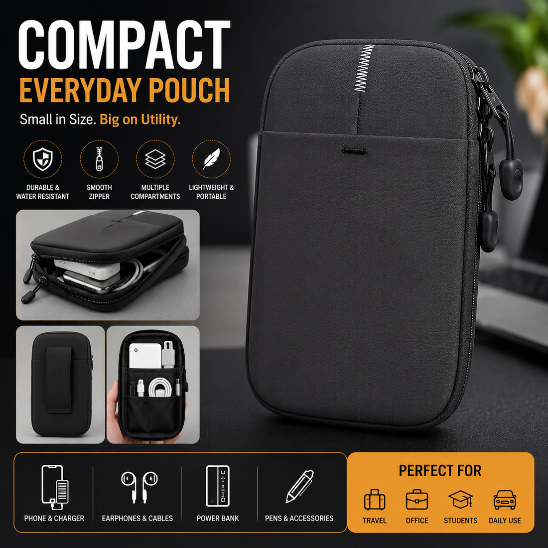 Global Travel Stash Bag