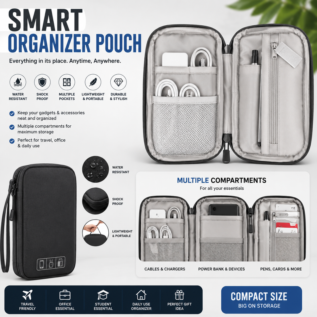 Global Travel Stash Bag