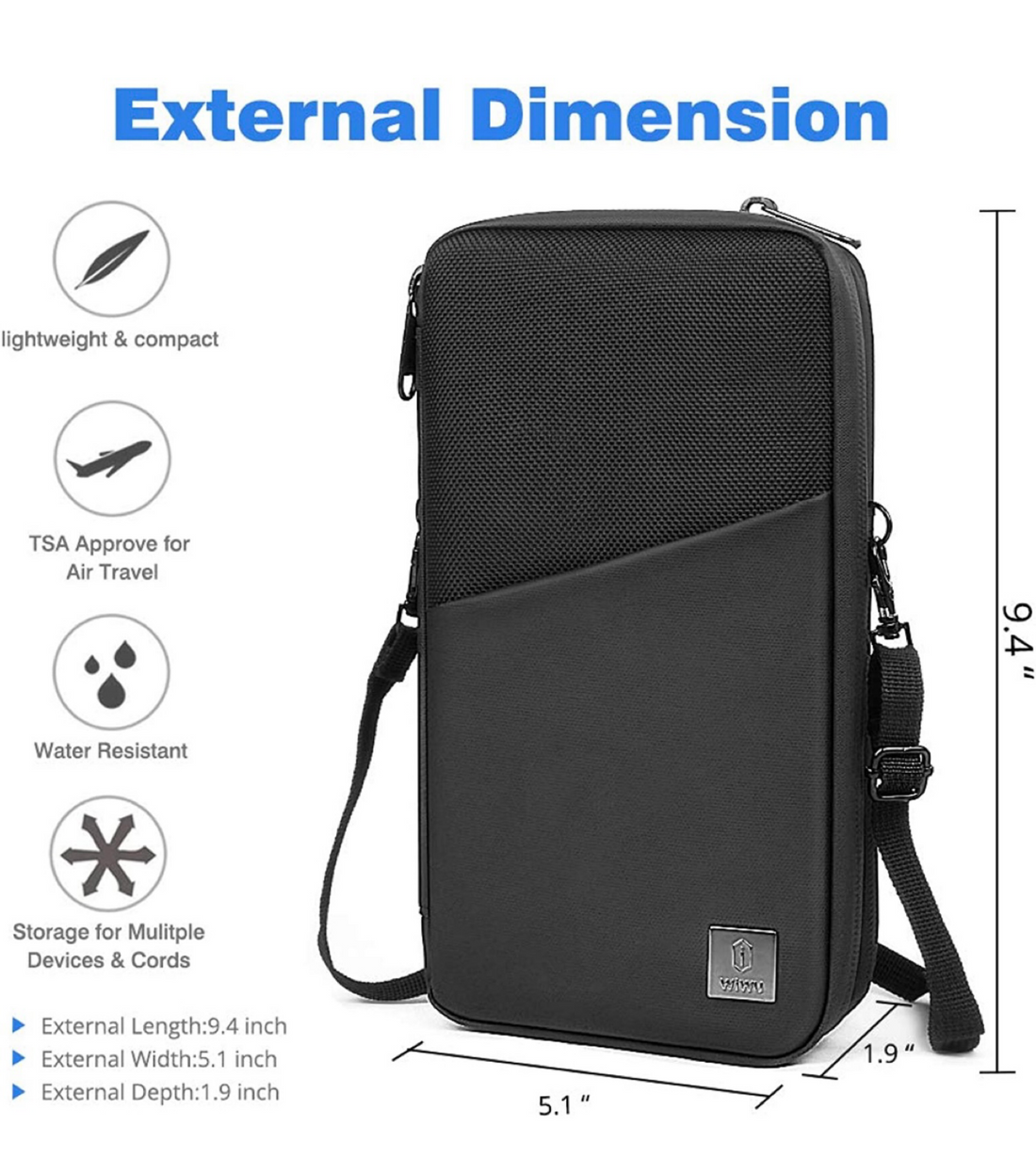 Travel Mate Passport Pouch Bag