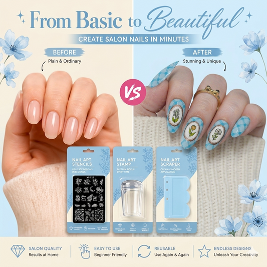 Reuseable Magic Nail Art Stamper