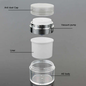 Vacuum Press Pump Bottle Dispenser Portable Cosmetic Container