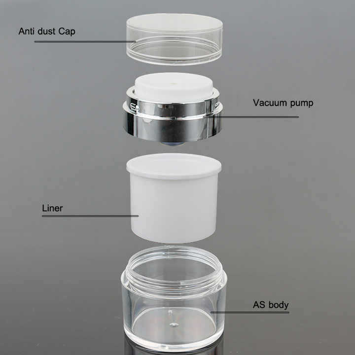 Vacuum Press Pump Bottle Dispenser Portable Cosmetic Container