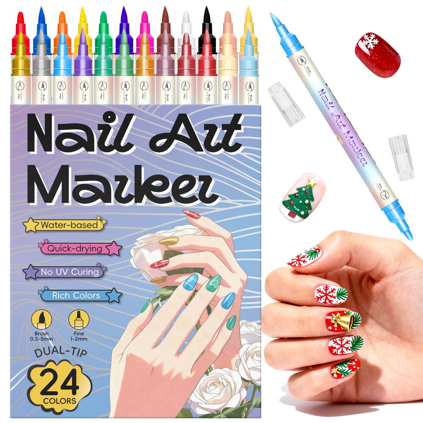 3D Nail Art Pens Set