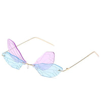 Luxury Butterfly Rimless Sunglasses for Women