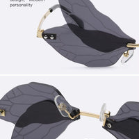 Luxury Butterfly Rimless Sunglasses for Women