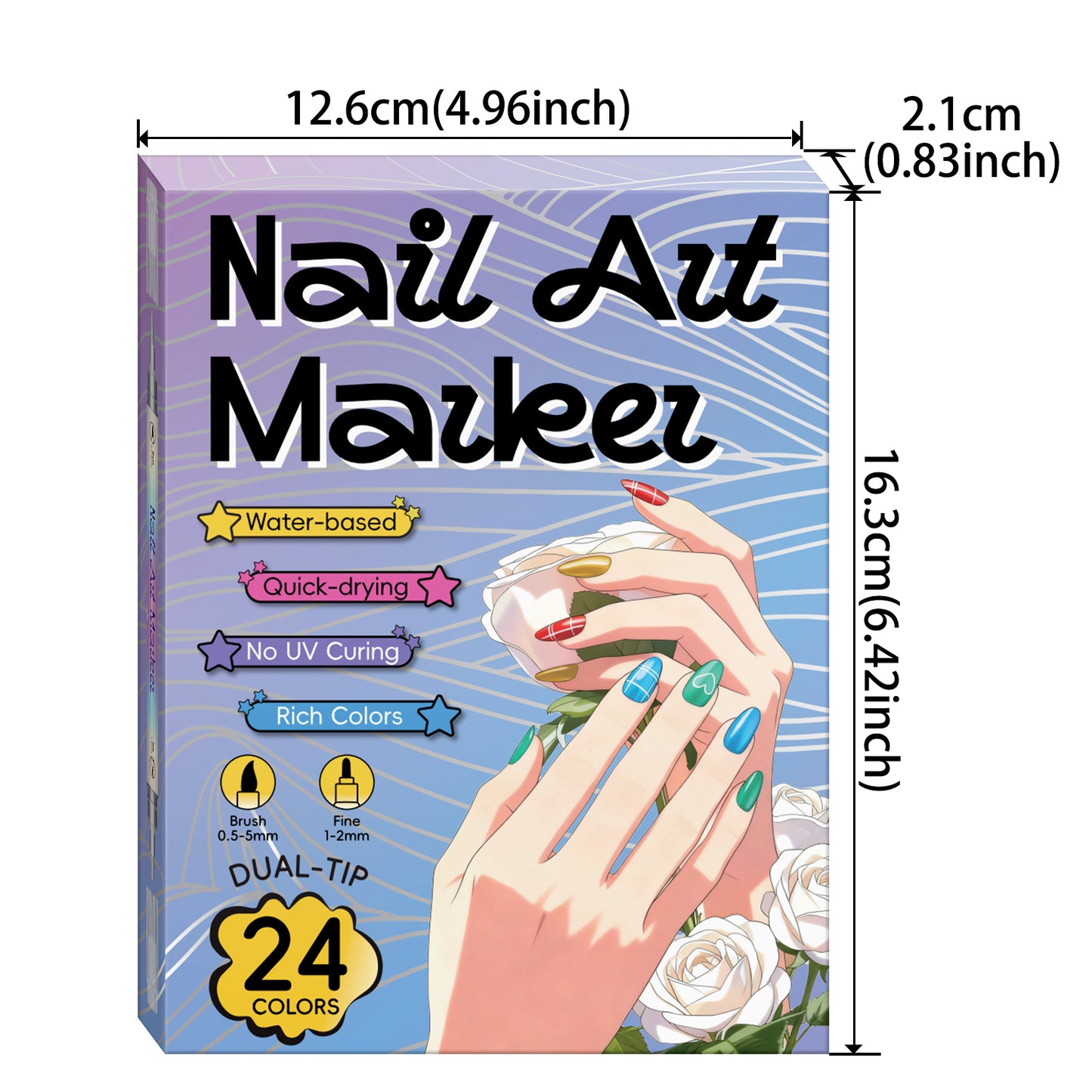 3D Nail Art Pens Set
