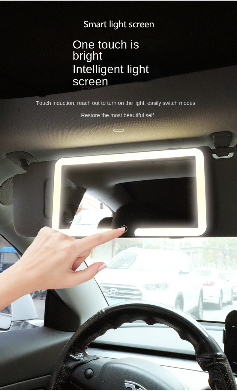 Adjustable LED Car Mirror