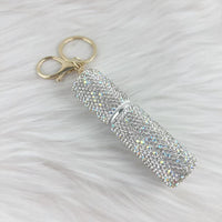 Rhinestone Perfume Bottle Keychains