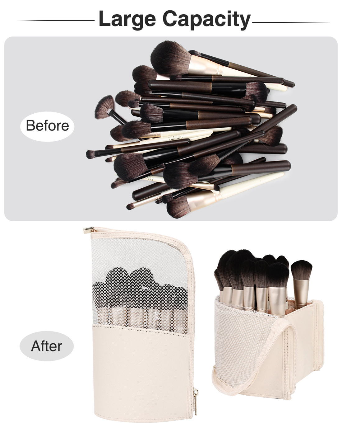 Stand-Up Makeup Brush Holder