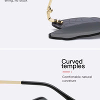 Luxury Butterfly Rimless Sunglasses for Women
