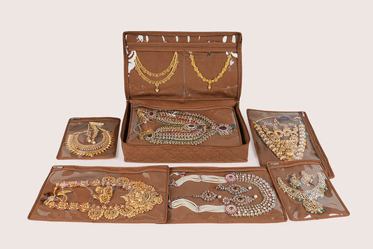Chocolate-Colored Large Jewellery Organiser