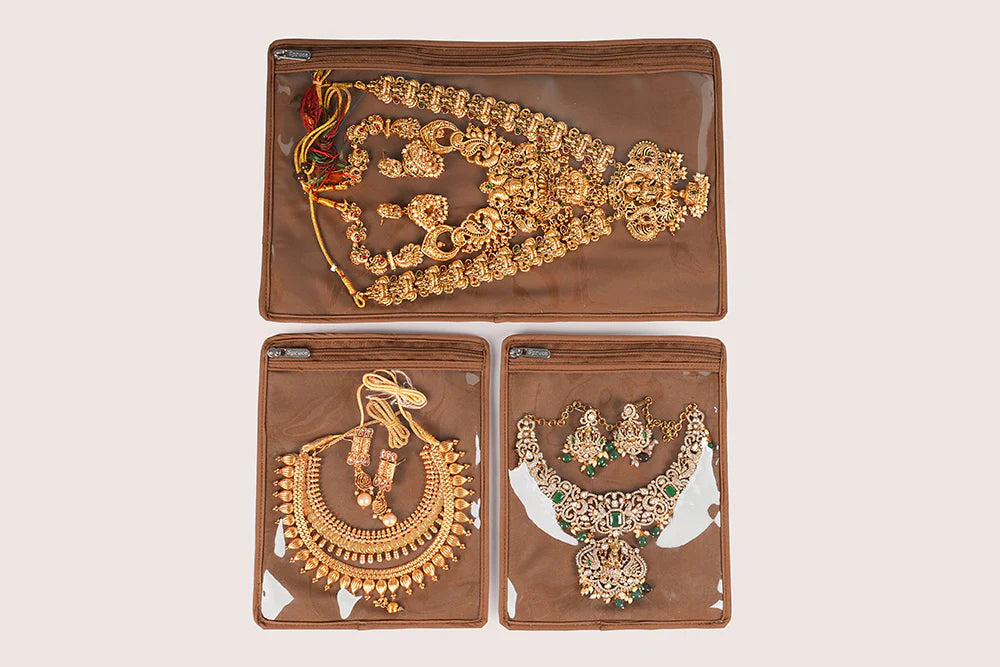 Chocolate-Colored Large Jewellery Organiser