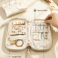 Ultra-Slim Soft Travel Jewelry Organizer Case