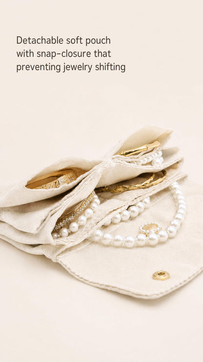 Ultra-Slim Soft Travel Jewelry Organizer Case