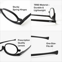Flip-Down Makeup Glasses
