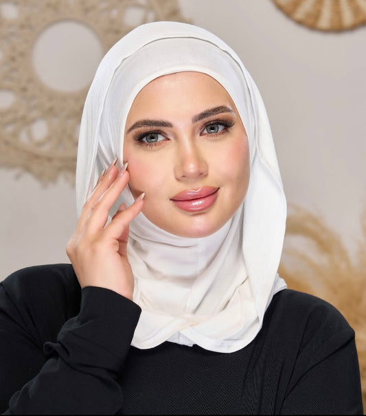 Easy Slip-On Hijab with Hood
